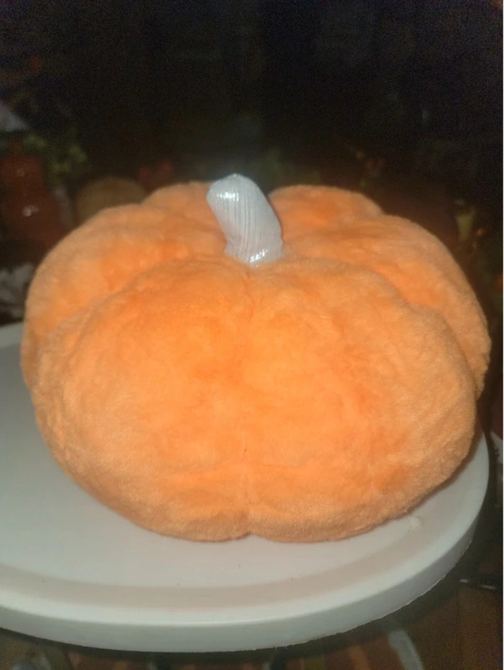 Super soft pumpkin decor pillow 7.5 x 9.5 inches